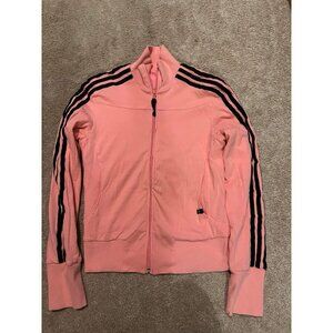 Adidas Womens Full Zip Reversible Track Jacket Size S 8USA/UK10 Pink/black